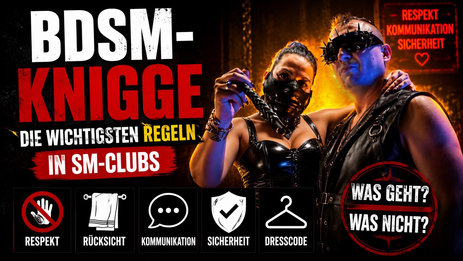 BDSM-Knigge: Die wichtigsten Regeln in SM-Clubs